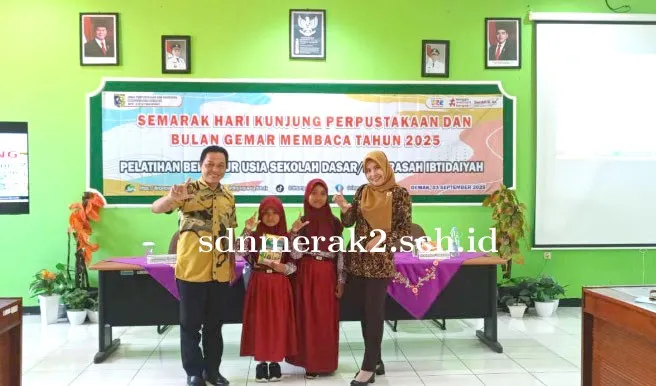 SDN Merak 2 Ikut Sukseskan Pelatihan Bertutur, Asah Kreativitas dan Percaya Diri Anak